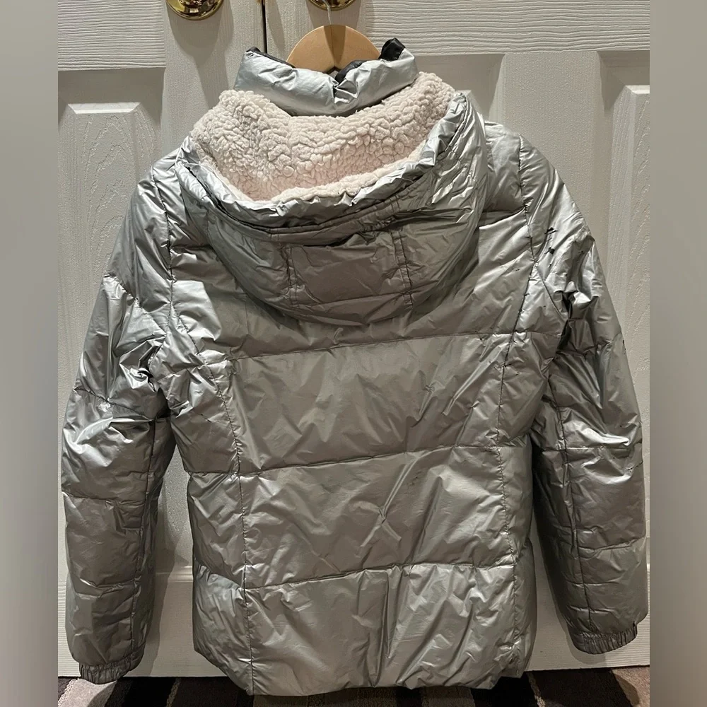 🌟HOST PICK🌟 American Eagle Silver Puffer Coat - Picture 9 of 16
